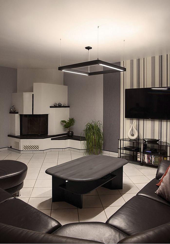 OPEN GRILL Plastic pendant lamp in a contemporary style