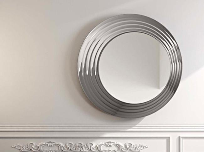 QUEEN Round framed wall-mounted mirror