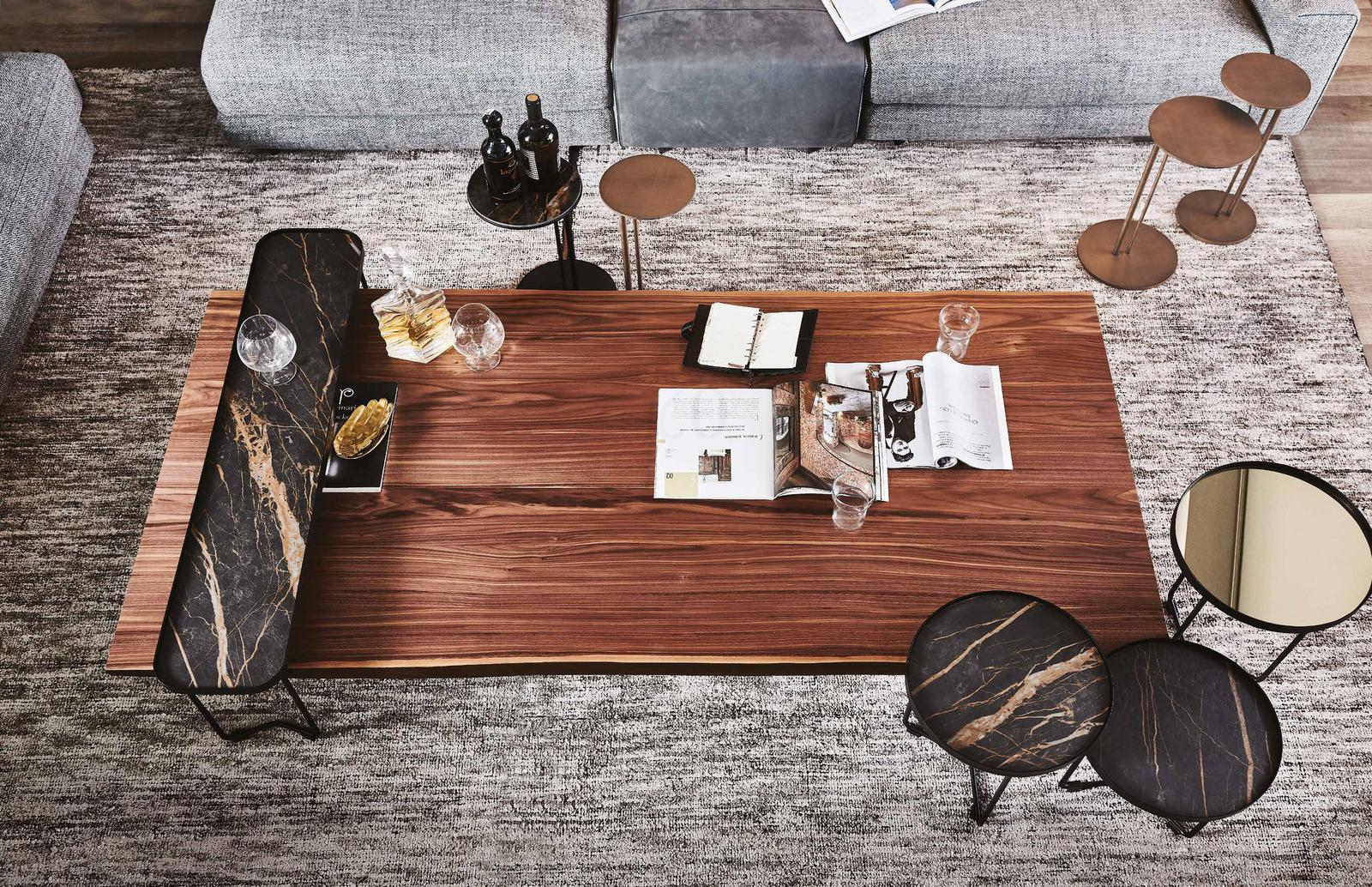 IDEM Rectangular wood coffee table