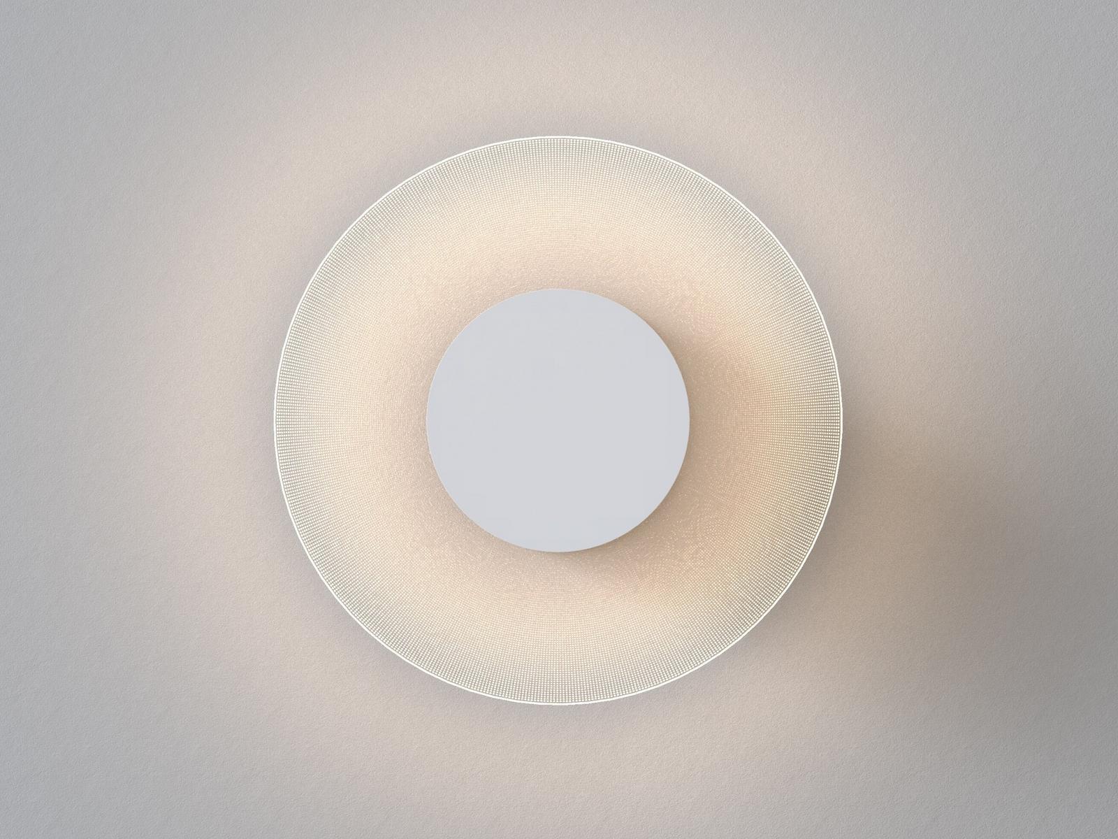 HALFTONE LED glass wall light