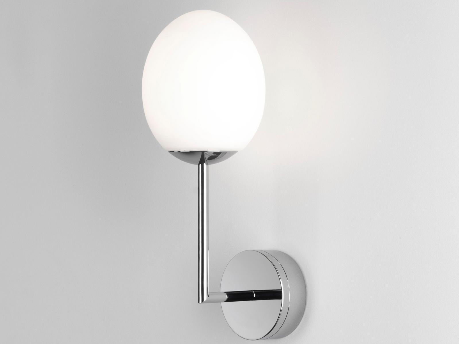 KIWI LED wall light in metal and opal glass