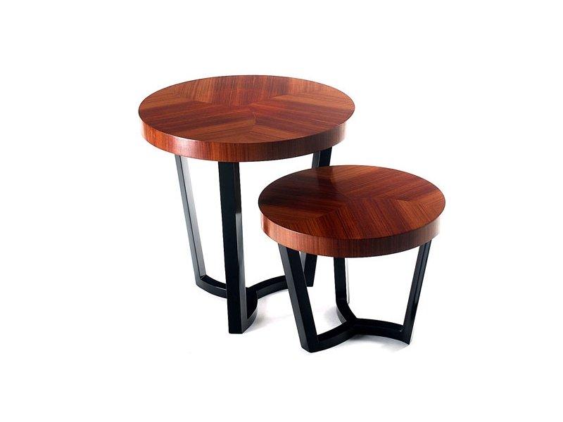 SULIVAN Round rosewood side table