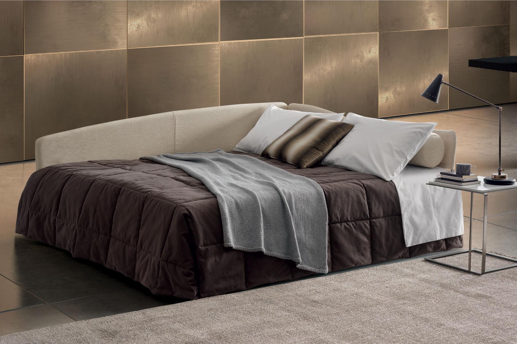 CARLOTTA PLUS Fabric sofa bed with removable cover