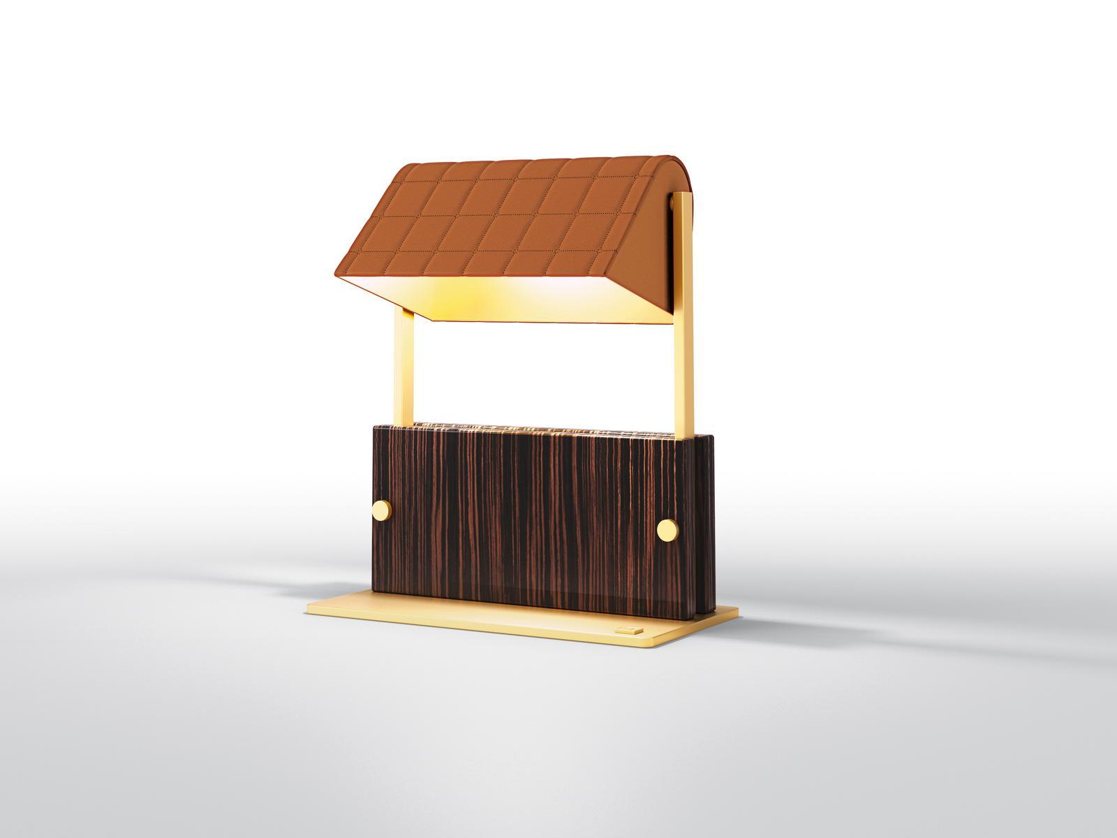 ASTORIA Adjustable ebony table lamp