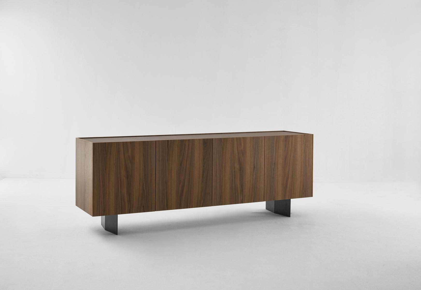 OUTLINE Walnut sideboard with doors