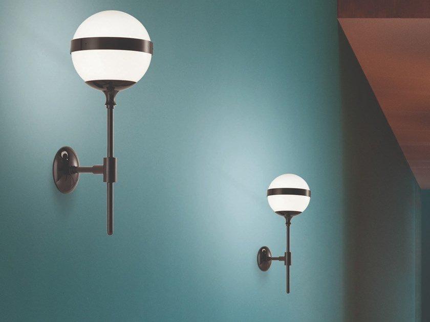 PEGGY AP Blown glass and metal wall light