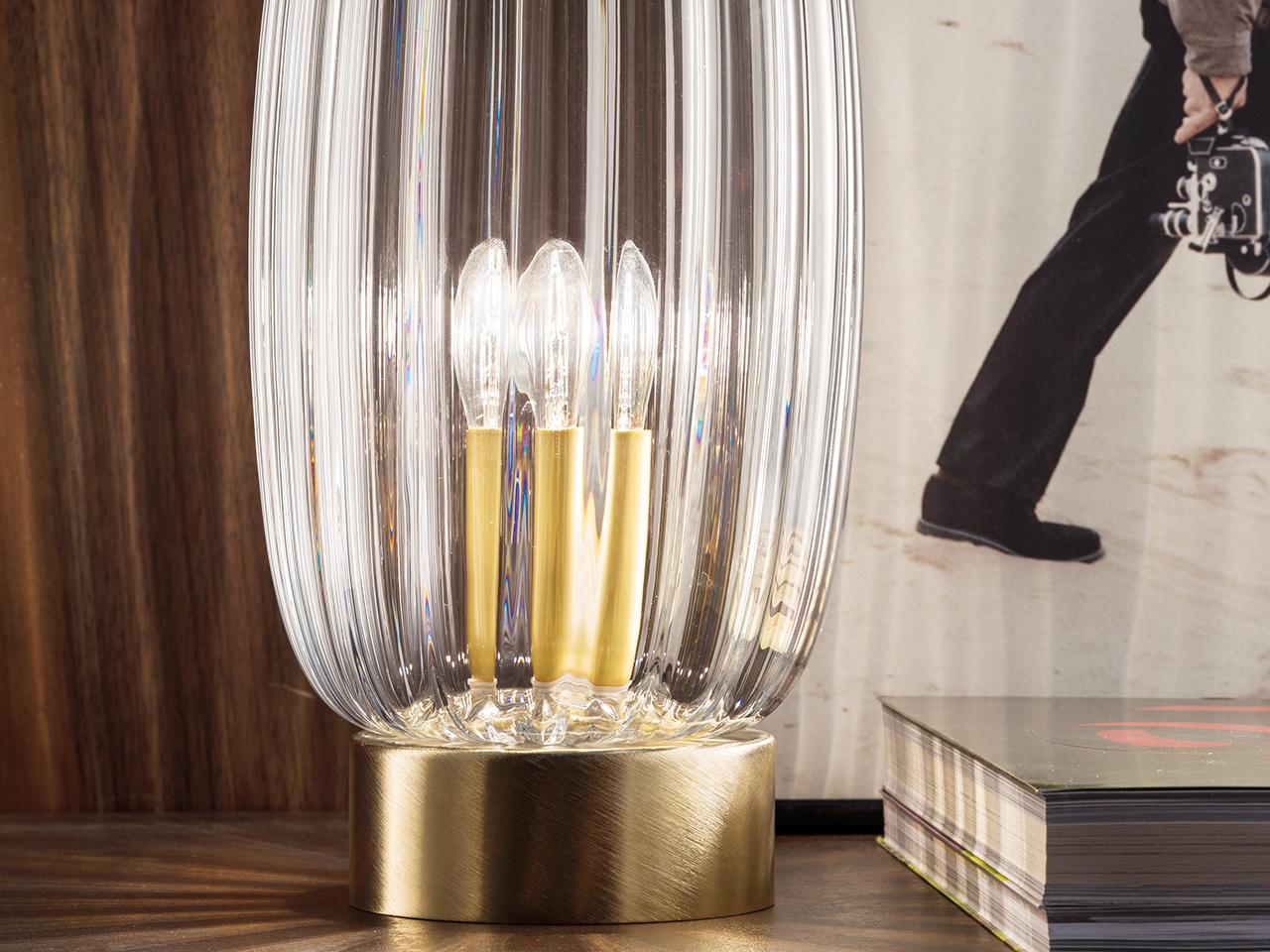 GLASS VE 1049 TL1 G / TL1 P Handmade incandescent Murano glass table lamp