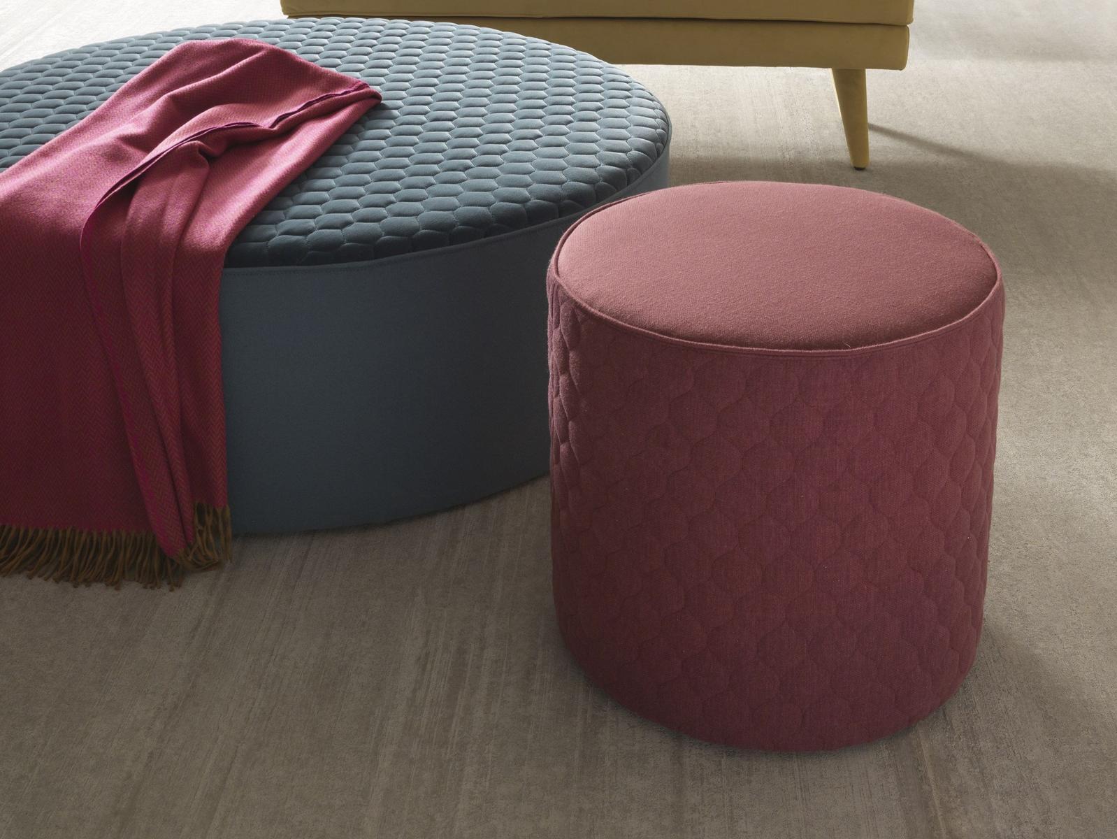 COROLLE Fabric pouf