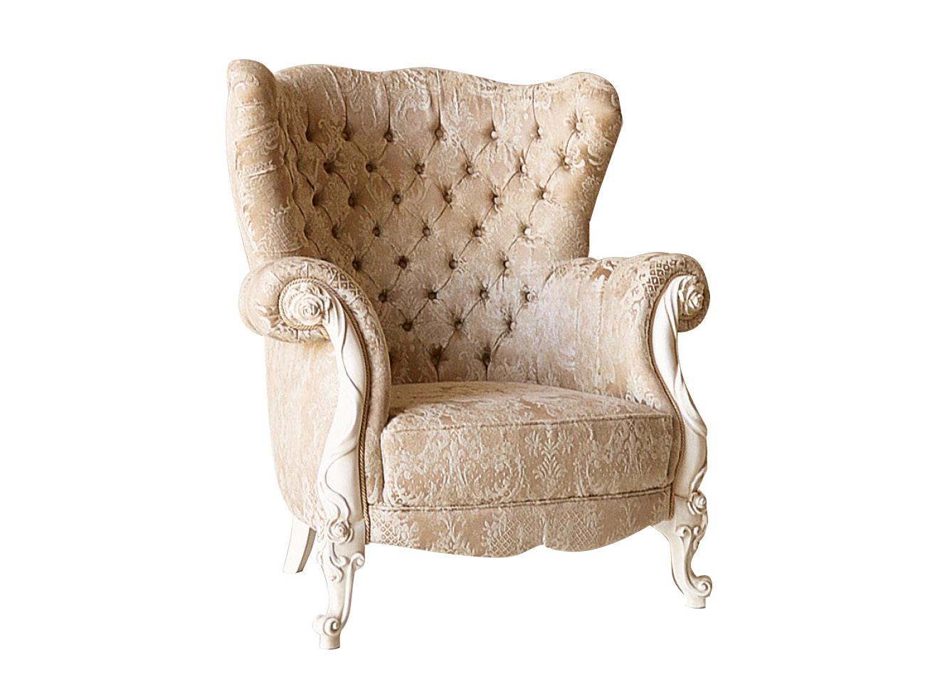 ELISABETTA Tufted armchair with armrests