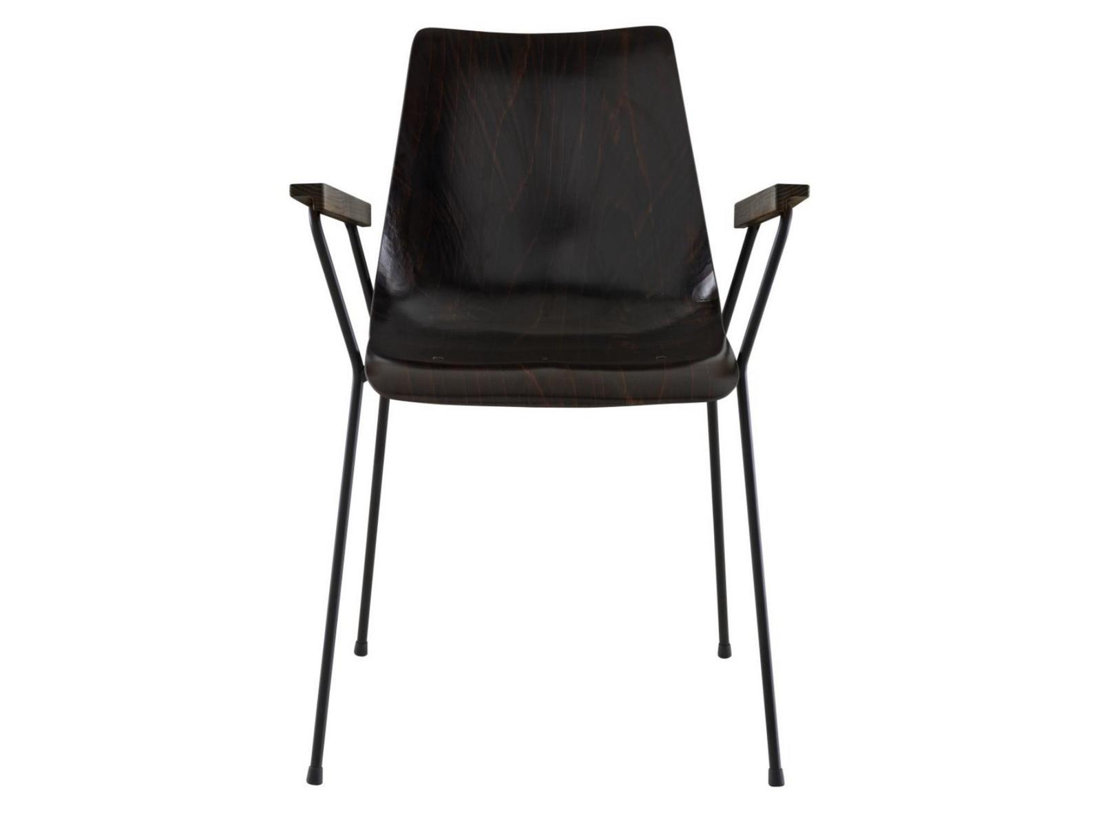 CM 131 Multi-layer wood chair with armrests