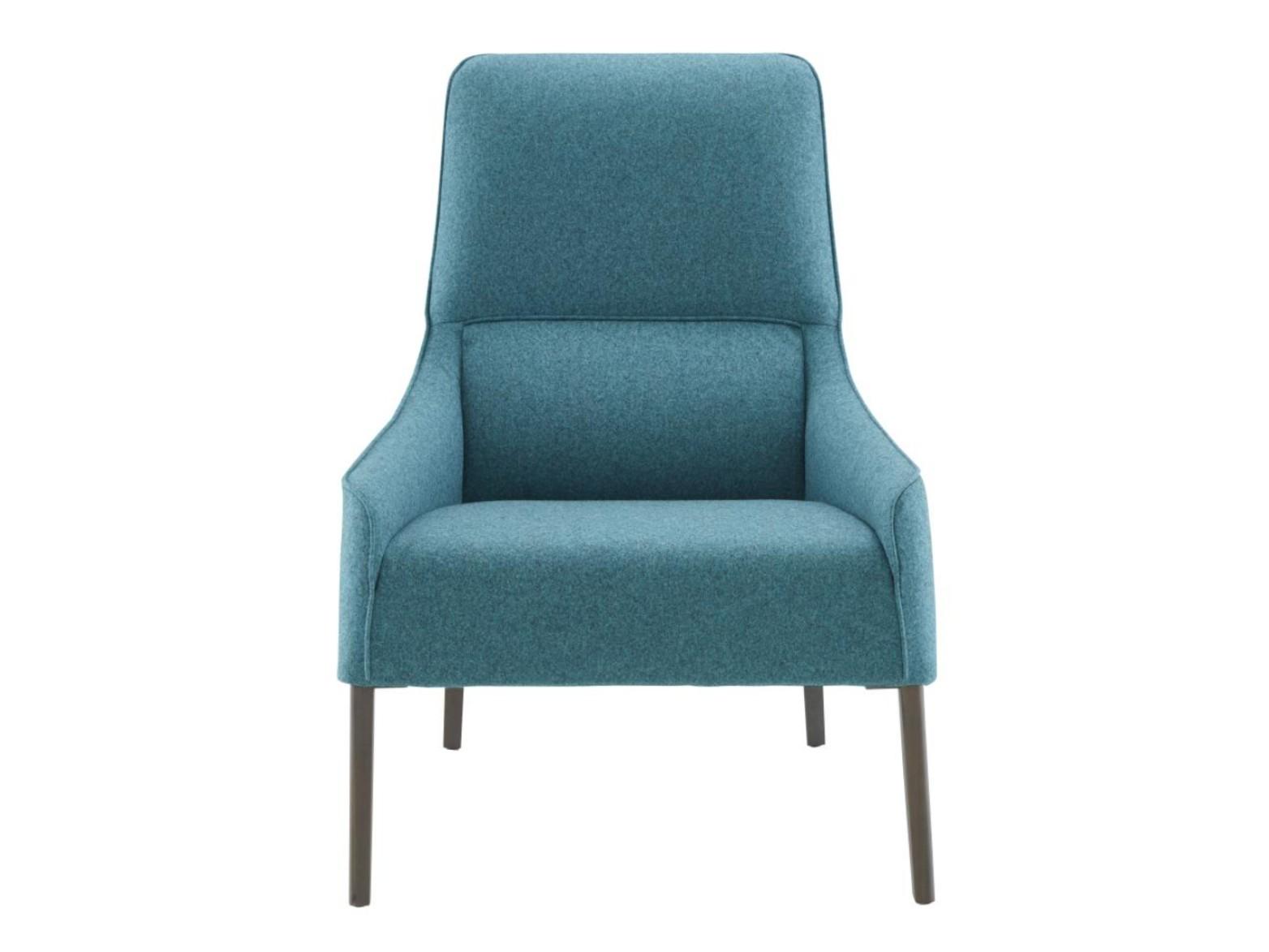 LONG ISLAND Fabric armchair with armrests