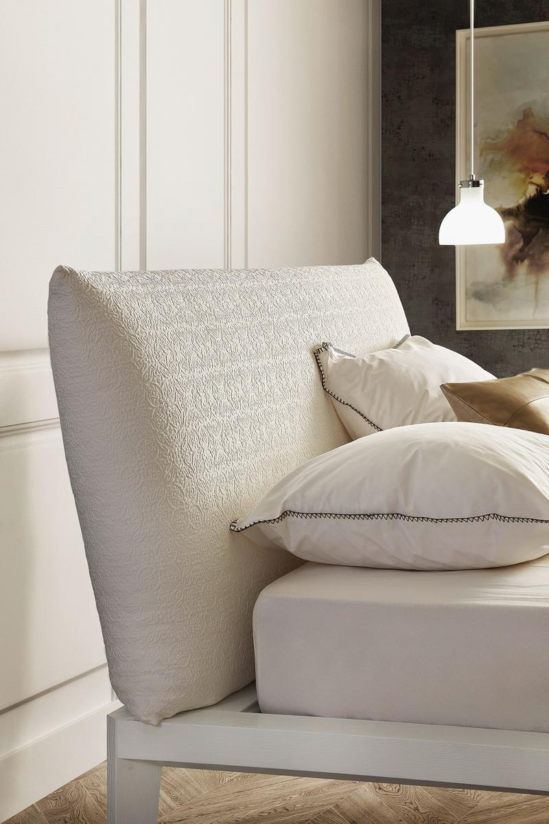 ANDREA Double bed with upholstered headboard