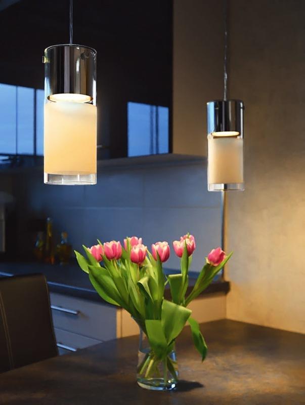 COMMO Glass pendant lamp in a contemporary style