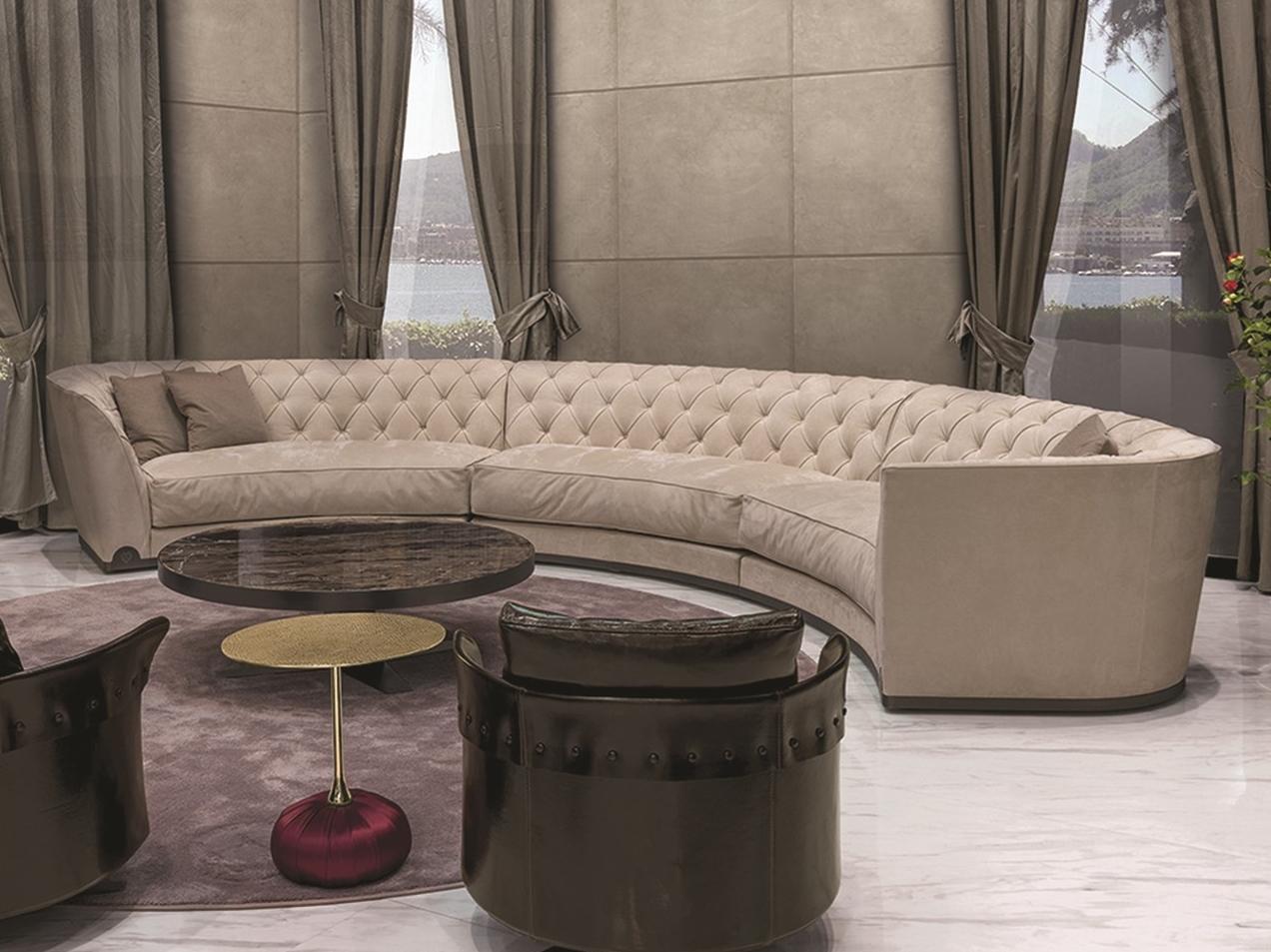 GRACE Curved nabuk sofa
