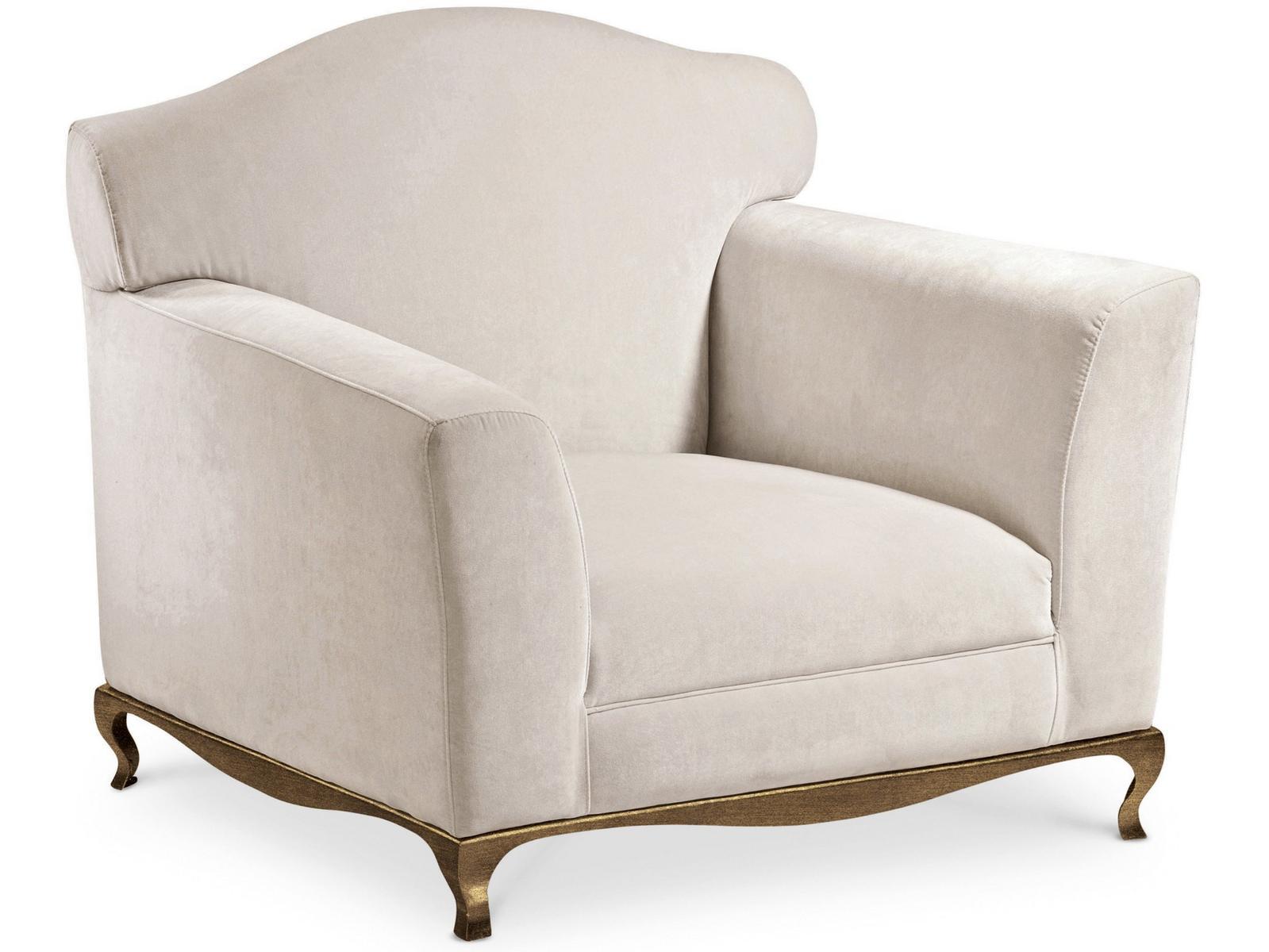 GHIRIGORI Velvet armchair with armrests