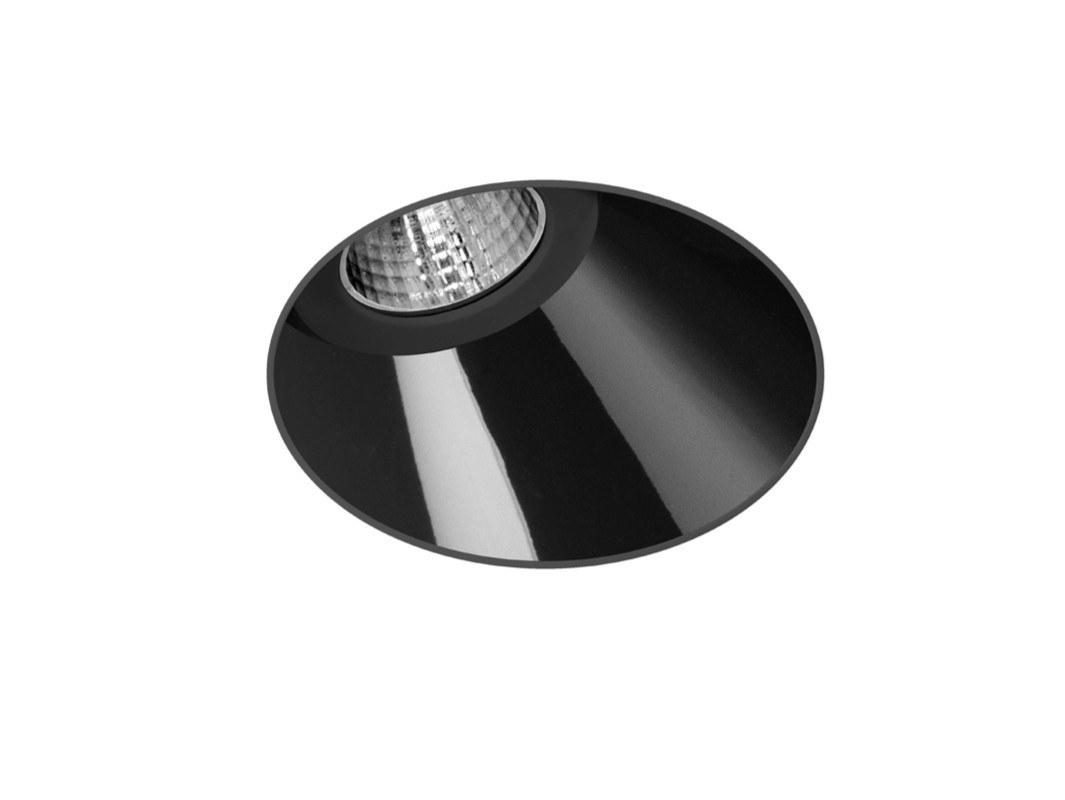 SHOT LIGHT M ASYMMETRIC TRIMLESS LED round recessed aluminium spotlight
