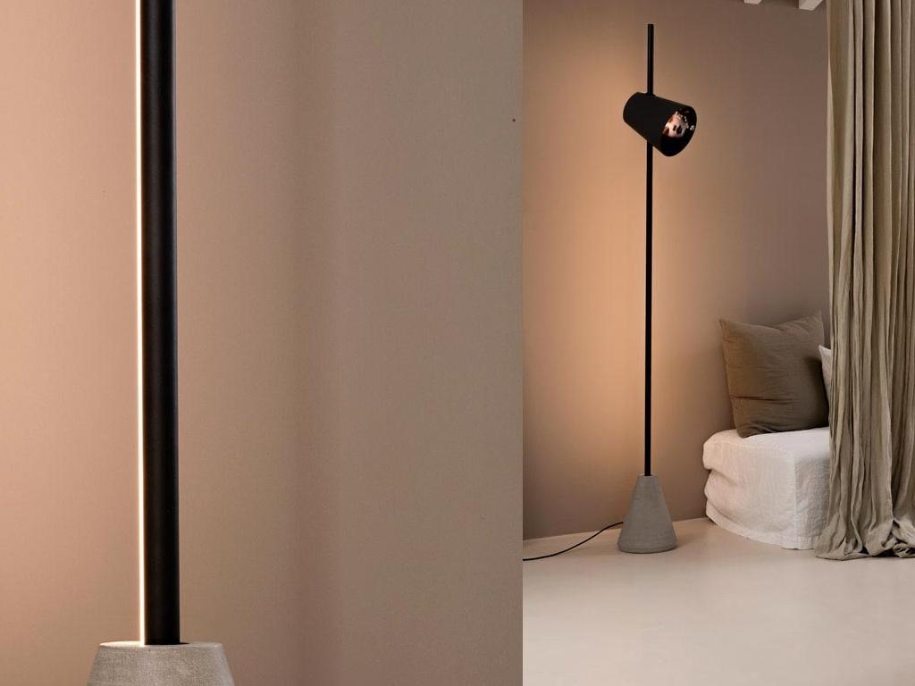 CUPIDO LED direct light aluminium floor lamp