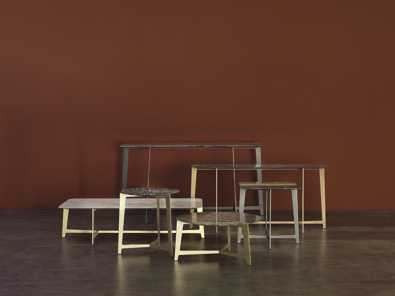 B SERIES Square marble coffee table for living room