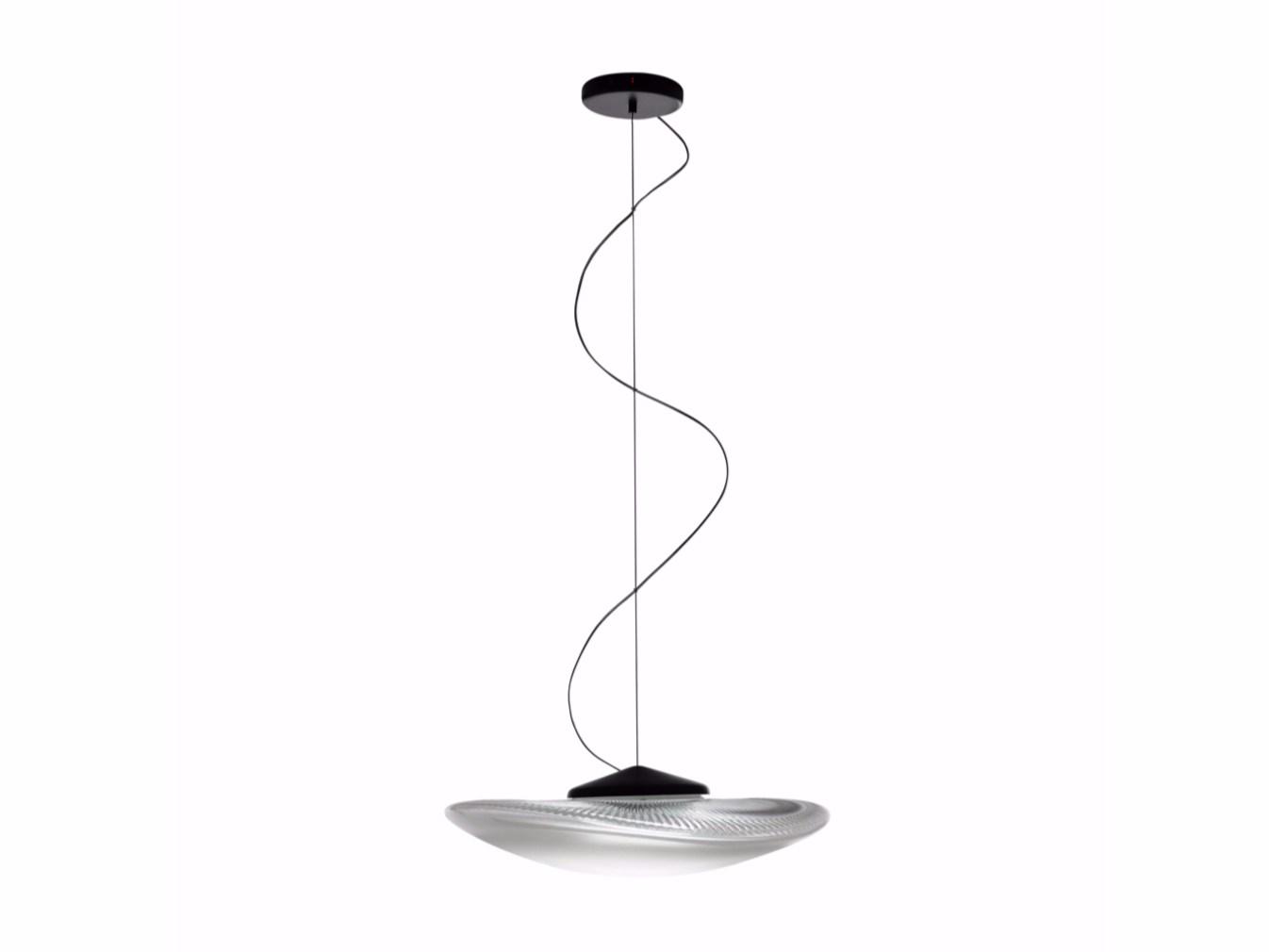 LOOP LED blown glass pendant lamp