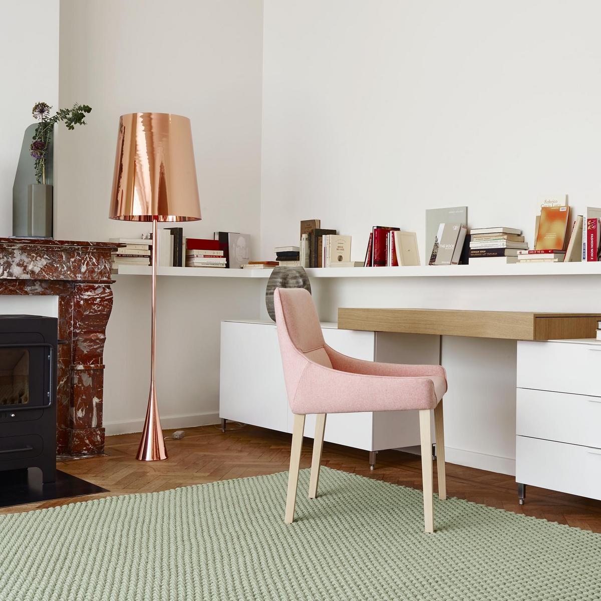 PASCAL MOURGUE Steel and PVC floor lamp