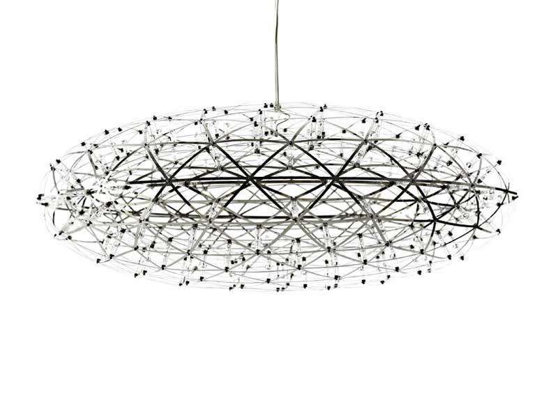 RAIMOND ZAFU LED steel pendant lamp