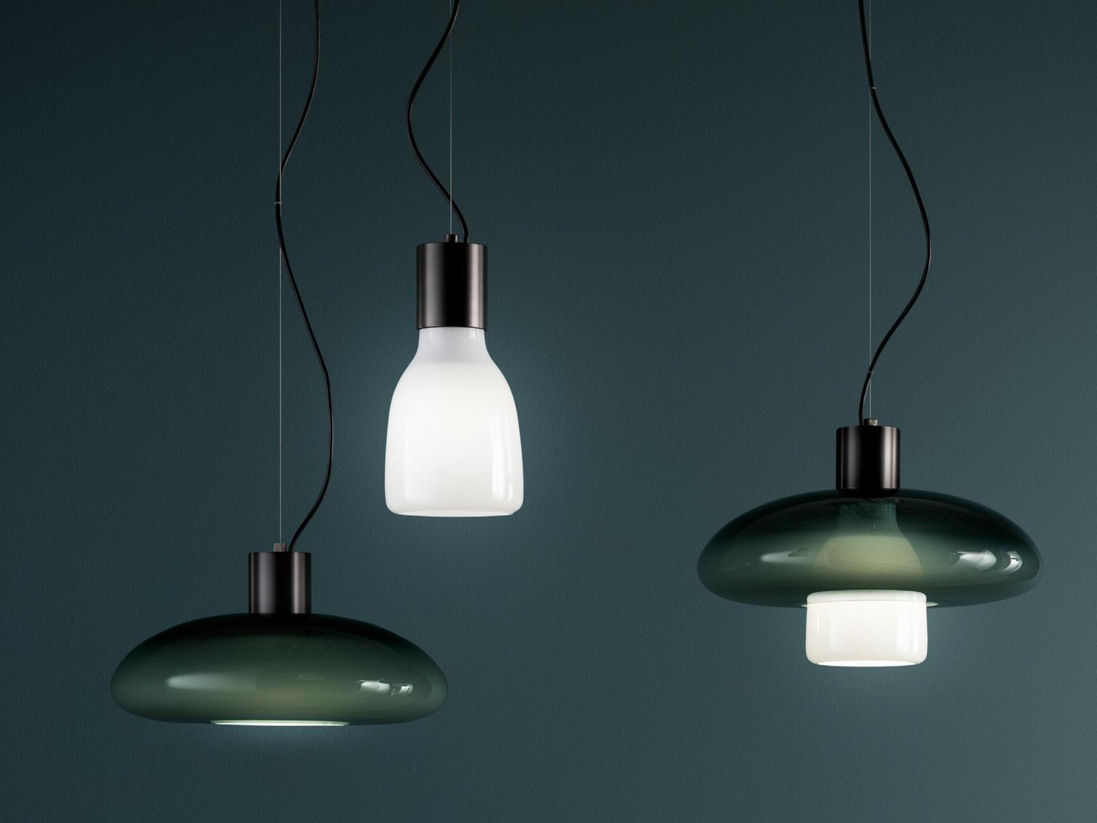 ACQUERELLI Blown glass pendant lamp