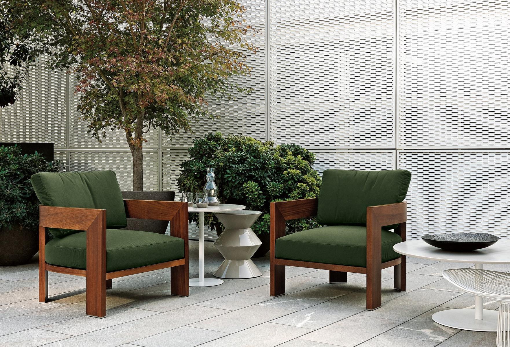 WARHOL IROKO OUTDOOR Outdoor armchair