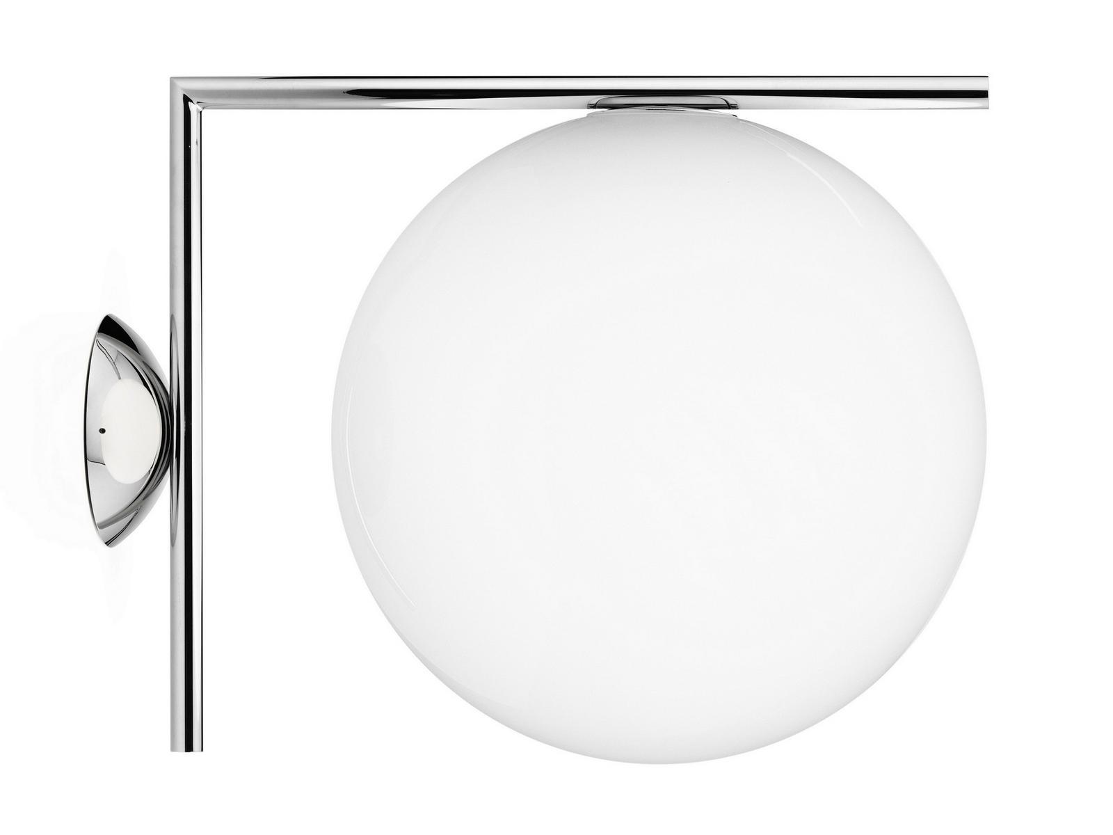 IC LIGHTS CW2 Opal glass wall lamp