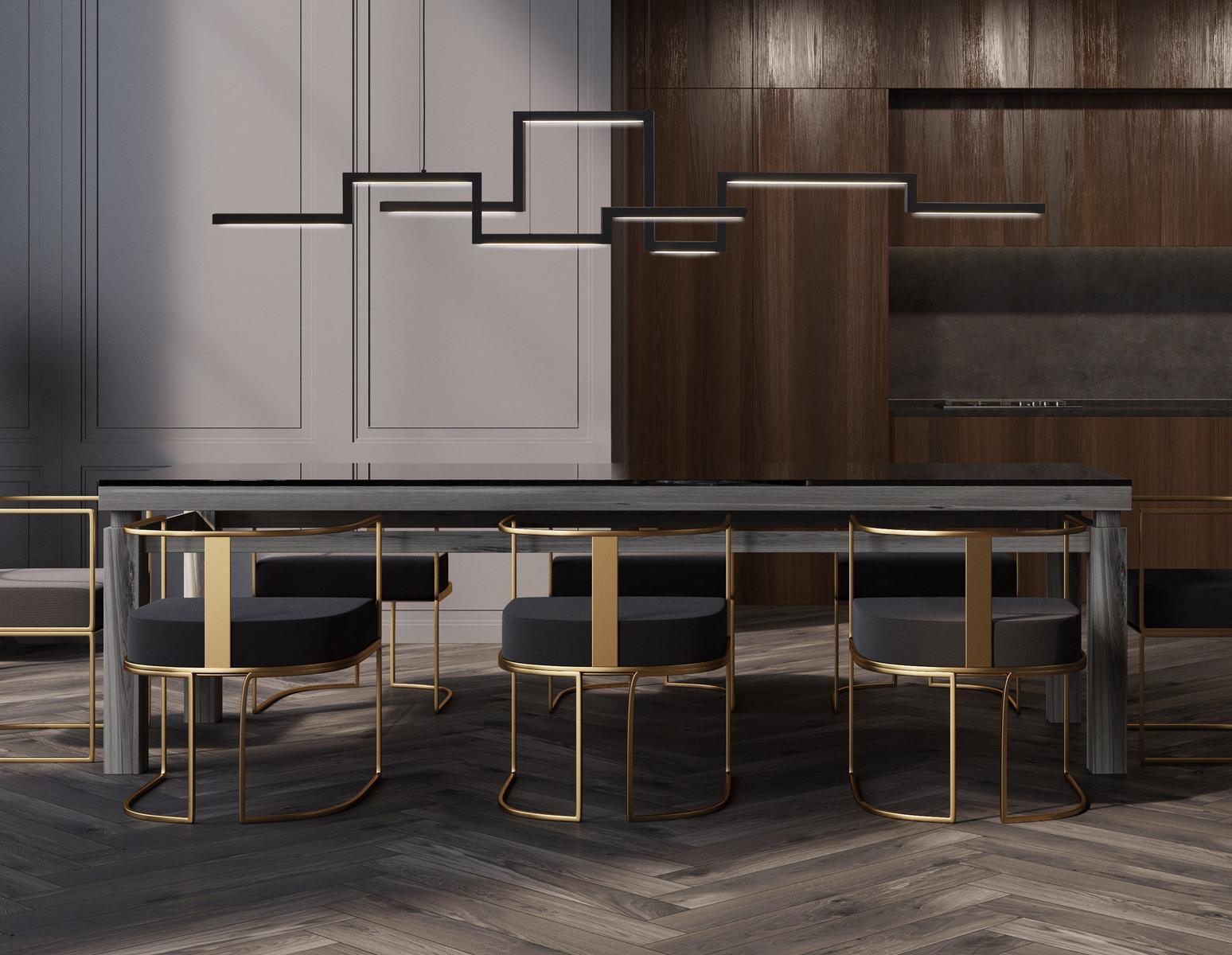 ARTYS H4 LED direct light metal pendant lamp