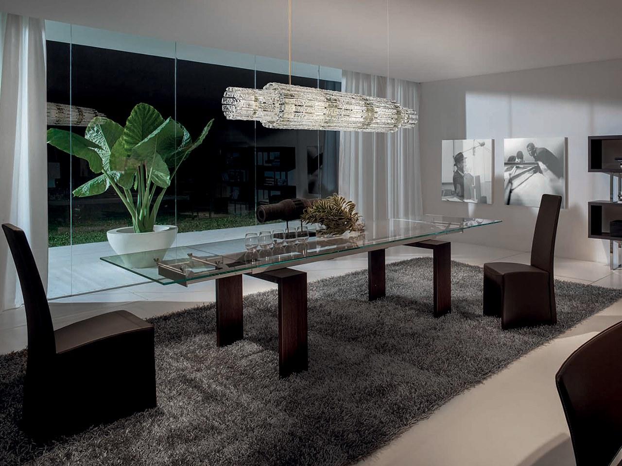 VEGAS BIL 180 LED glass pendant lamp