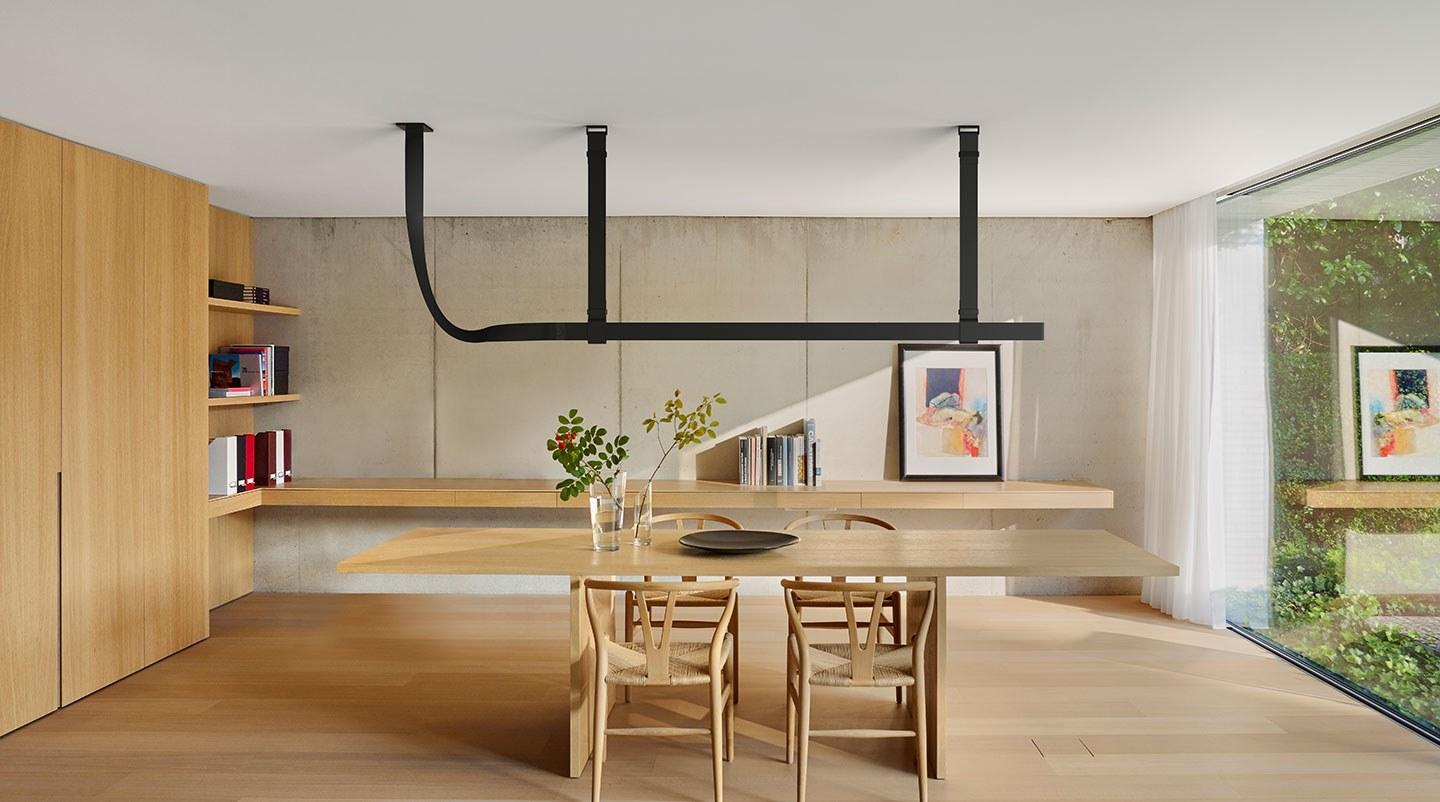 BELT LED tanned leather pendant lamp