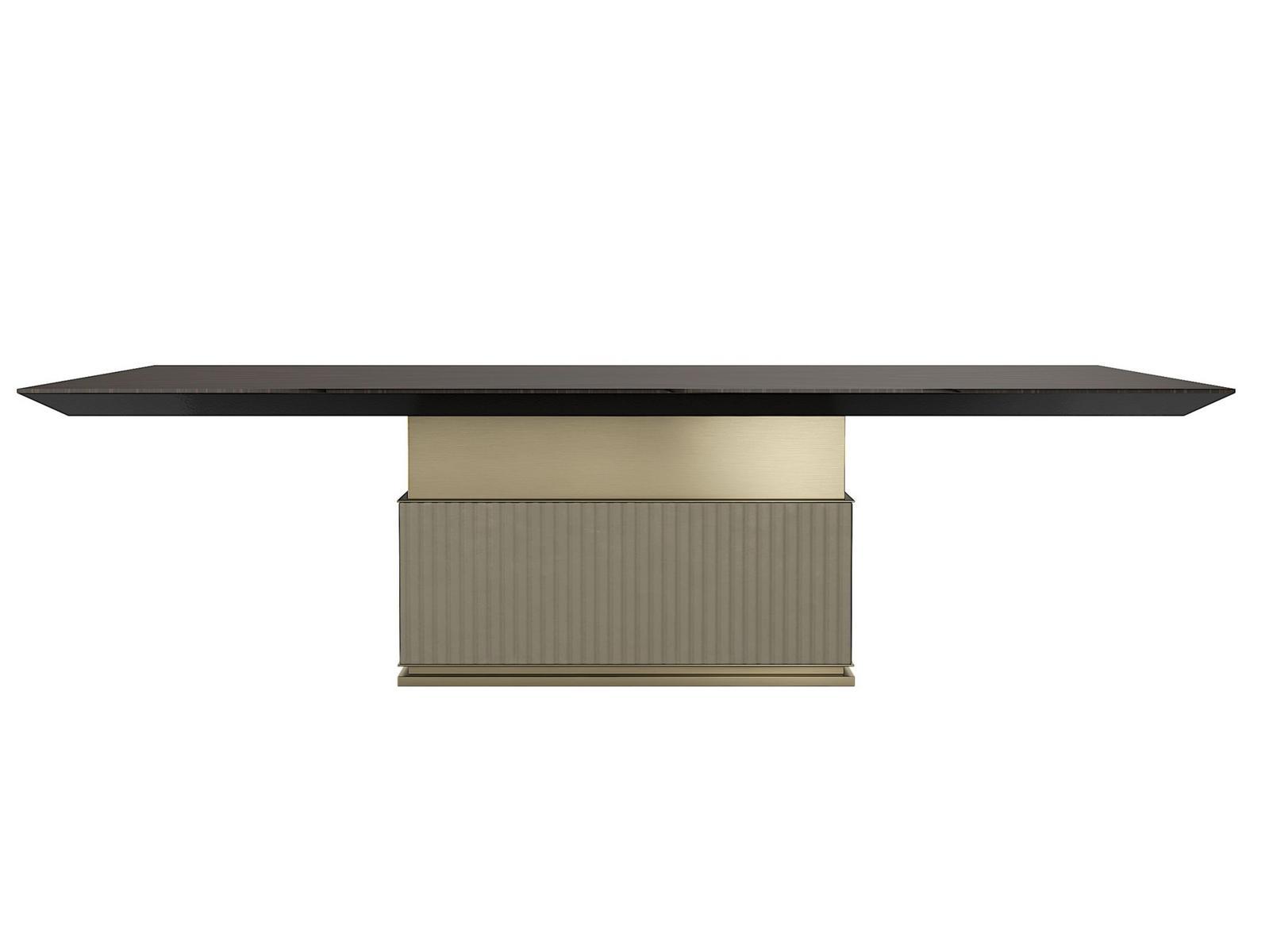 ROCK R Rectangular wooden dining table