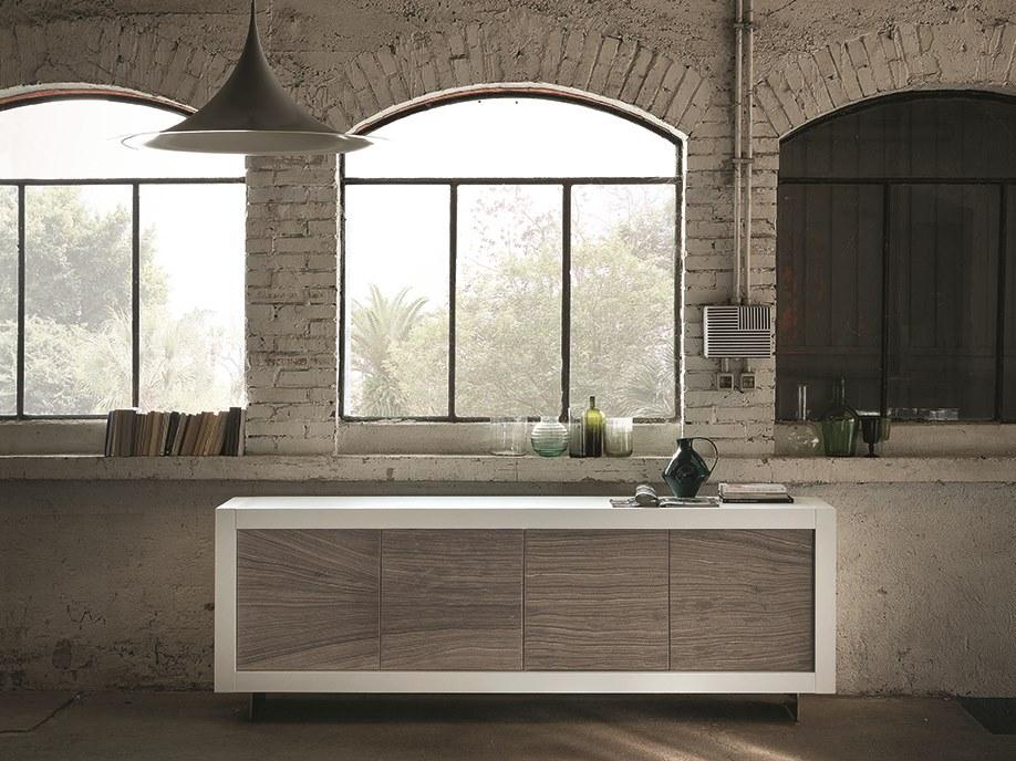 PICASSO - PIETRA Wooden sideboard with doors