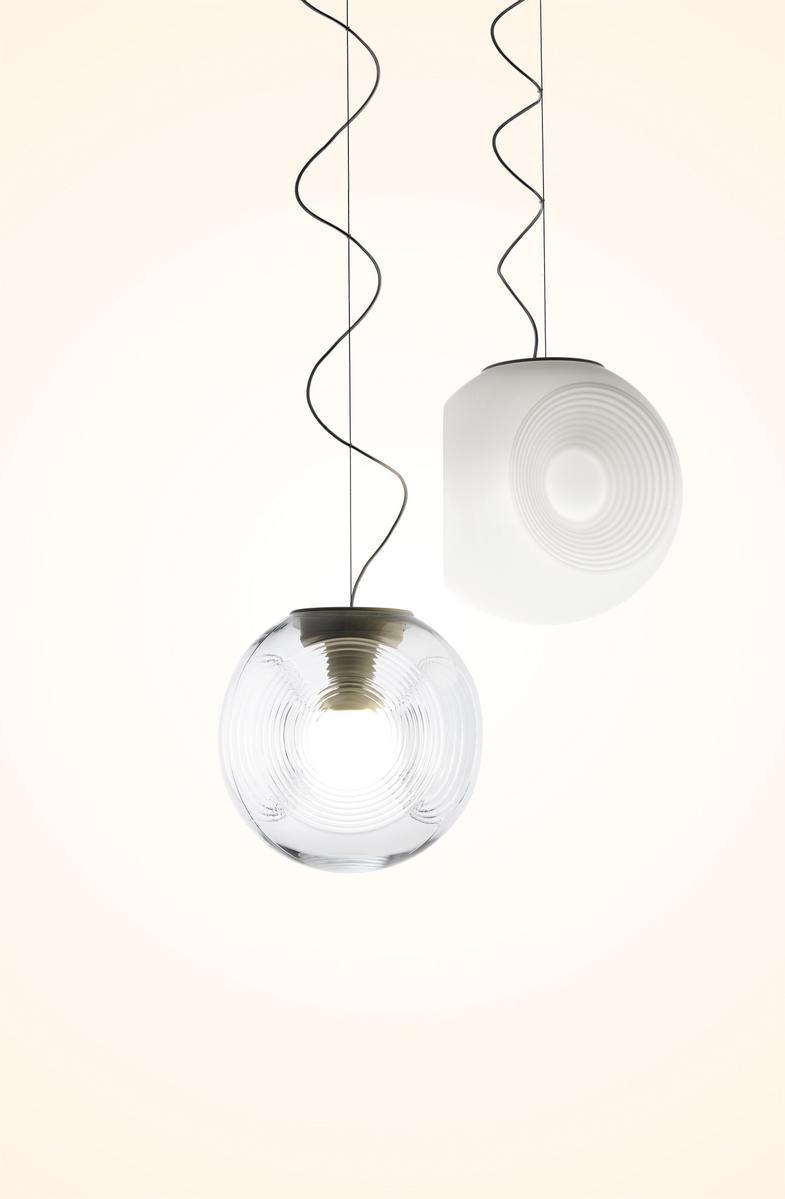 EYES Fluorescent blown glass pendant lamp