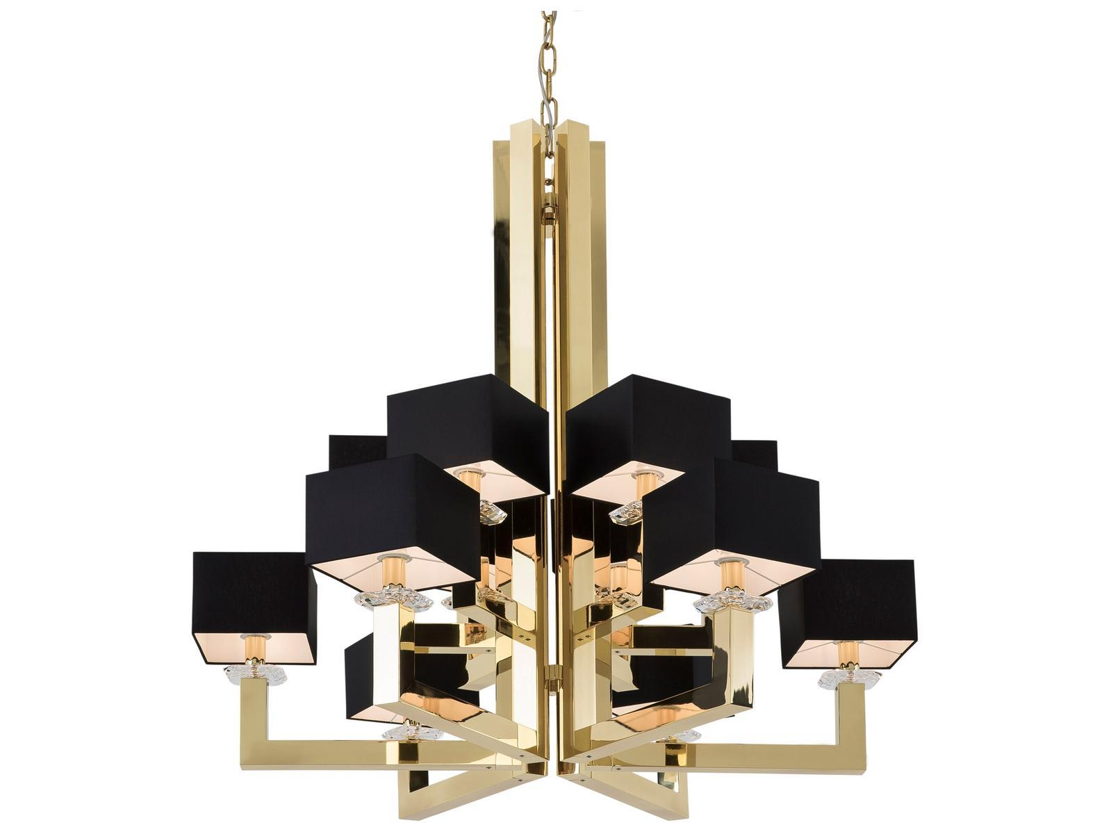 SWINGING BALLET H12 Direct-indirect light metal chandelier with Swarovski® Crystals