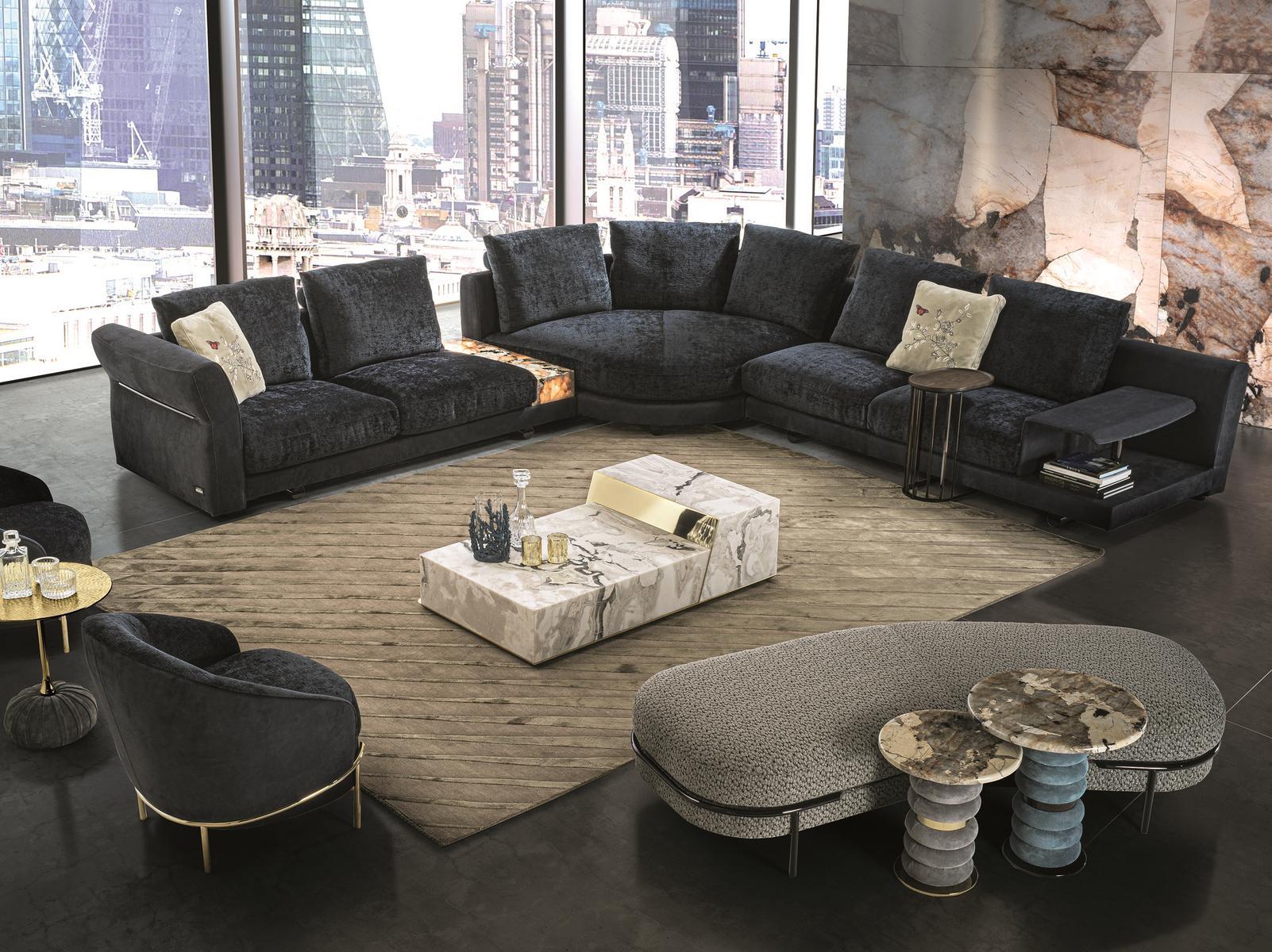 RIVERSIDE Sectional leather sofa