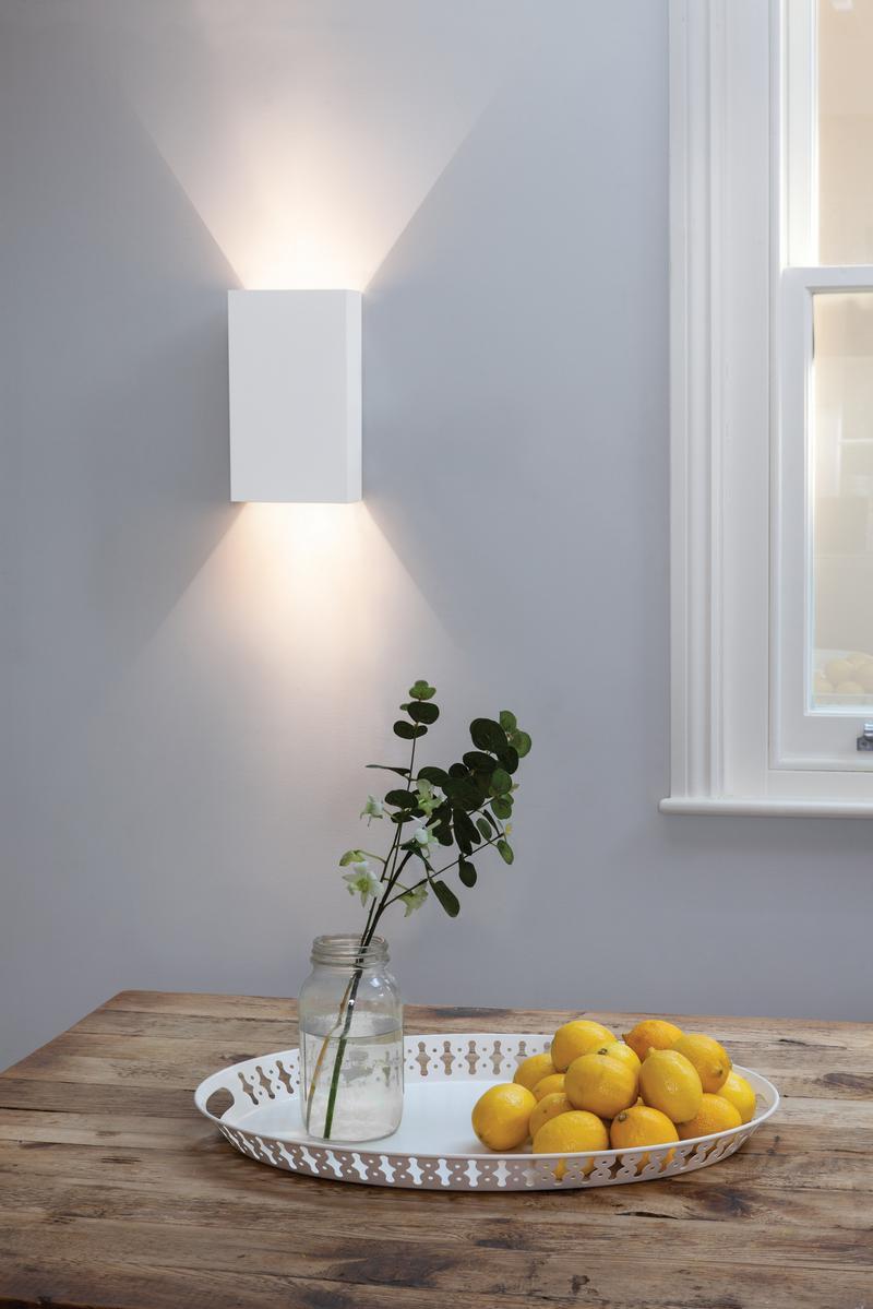 PELLA 190 Plaster wall light with dimmer