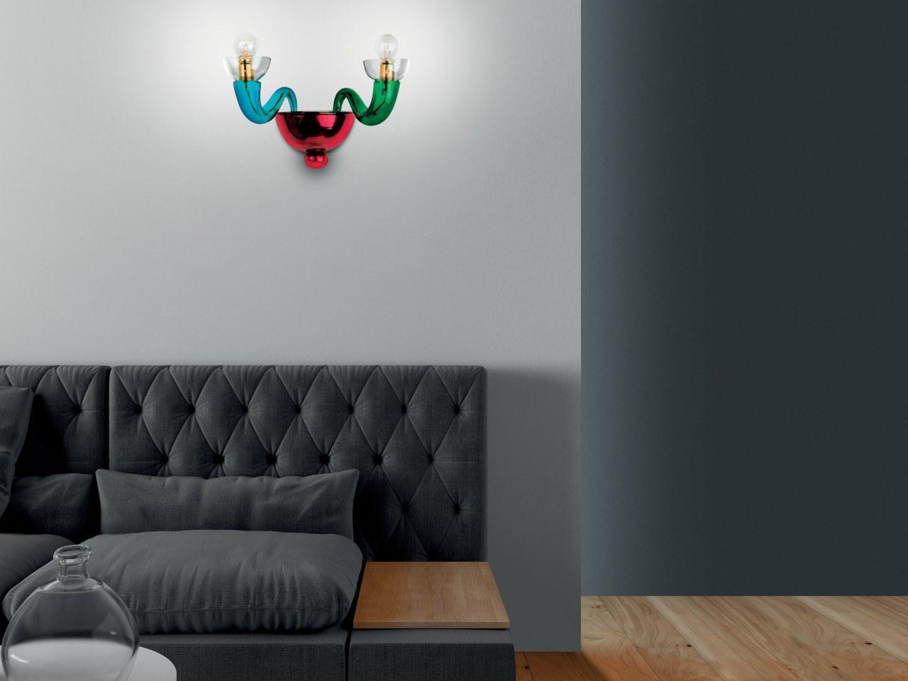 SERENISSIMA P LED blown glass wall light