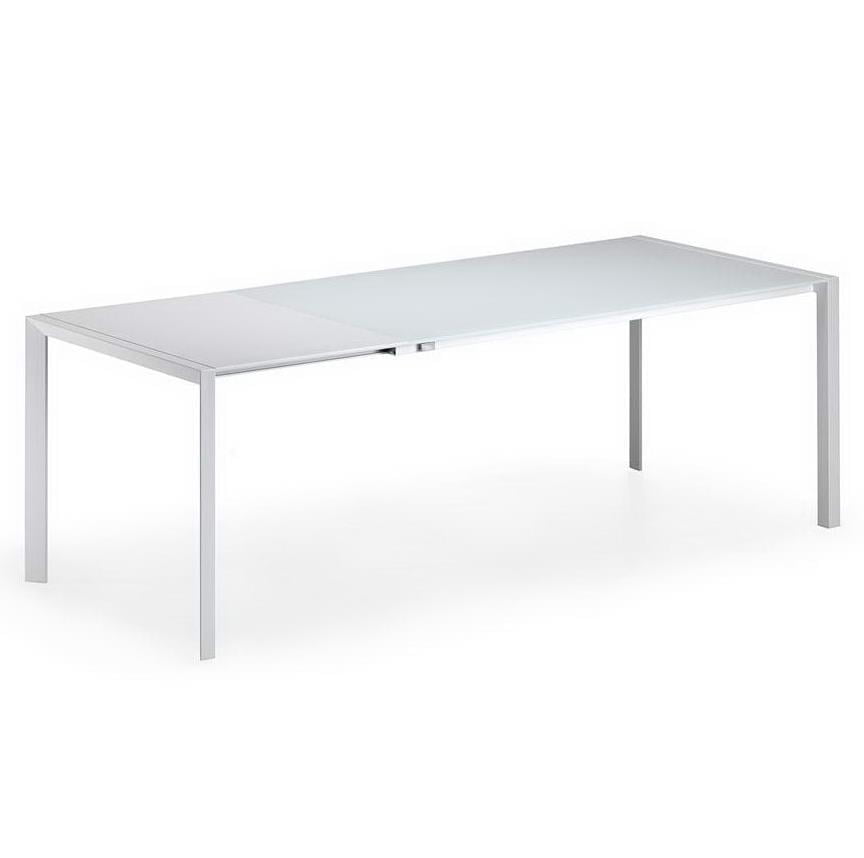 PEDRO DRIVE Rectangular tempered glass table