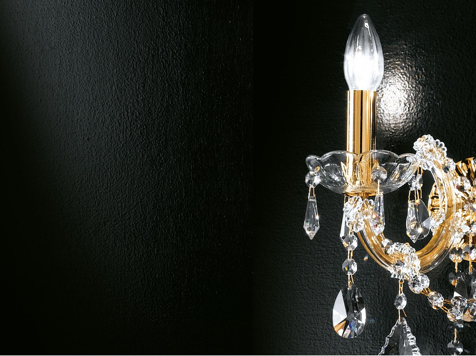 MARIA TERESA VE 944 A1 / A2 Incandescent metal wall light with crystals