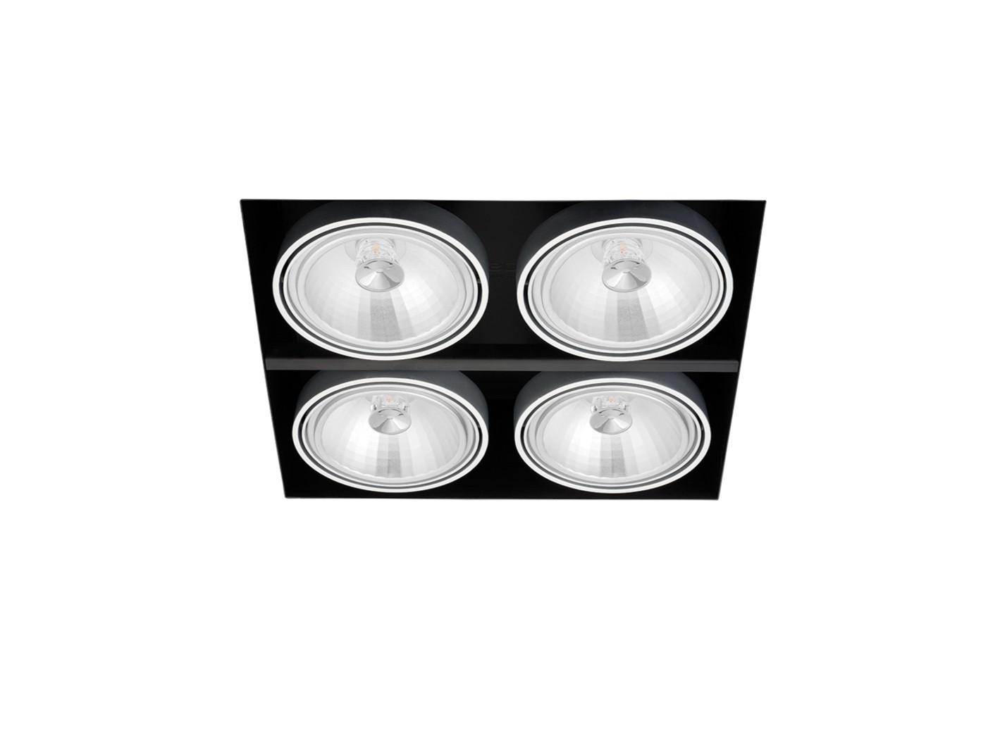 ORBITAL TRIMLESS 4 QR-111 LED recessed aluminium spotlight