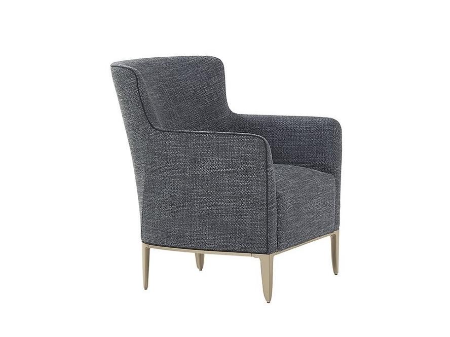 GENTLEMAN Fabric armchair with armrests