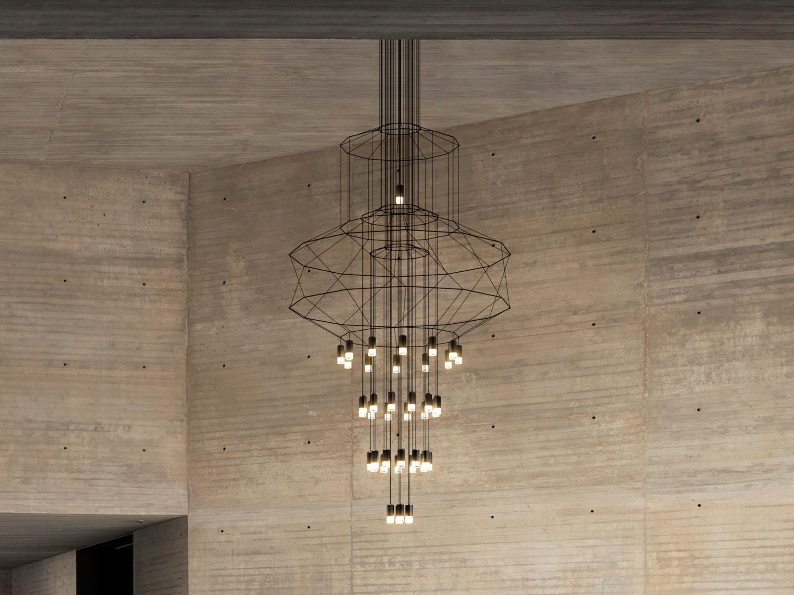 WIREFLOW CHANDELIER 0374 LED pendant lamp with dimmer