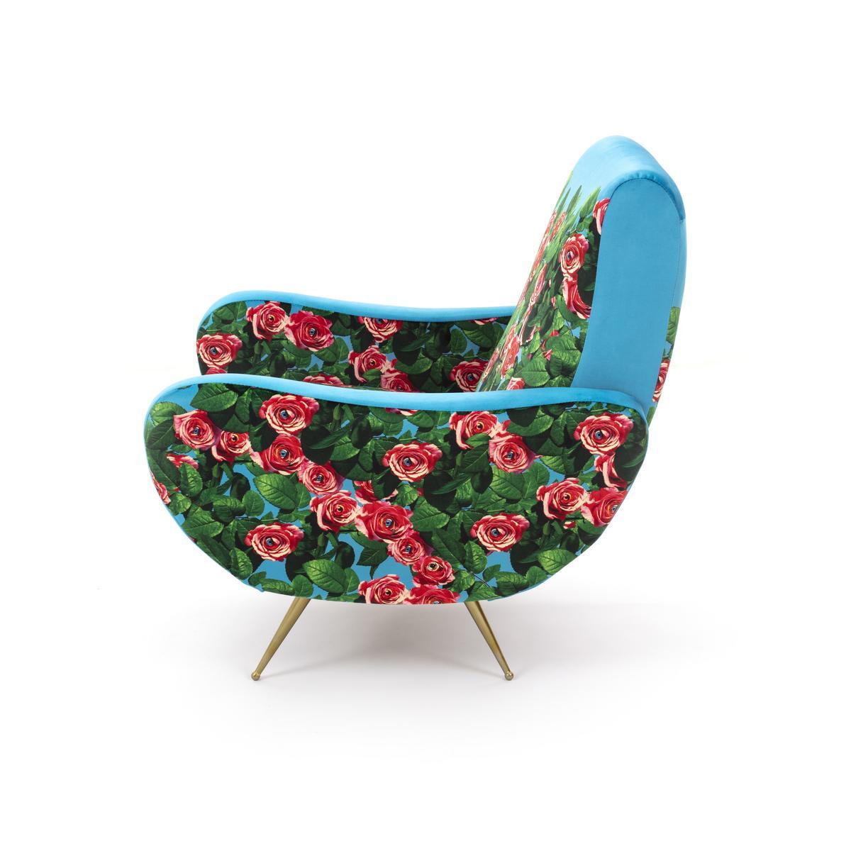 ROSES Fabric armchair with armrests