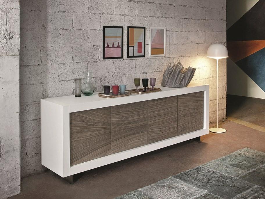 PICASSO - PIETRA Wooden sideboard with doors