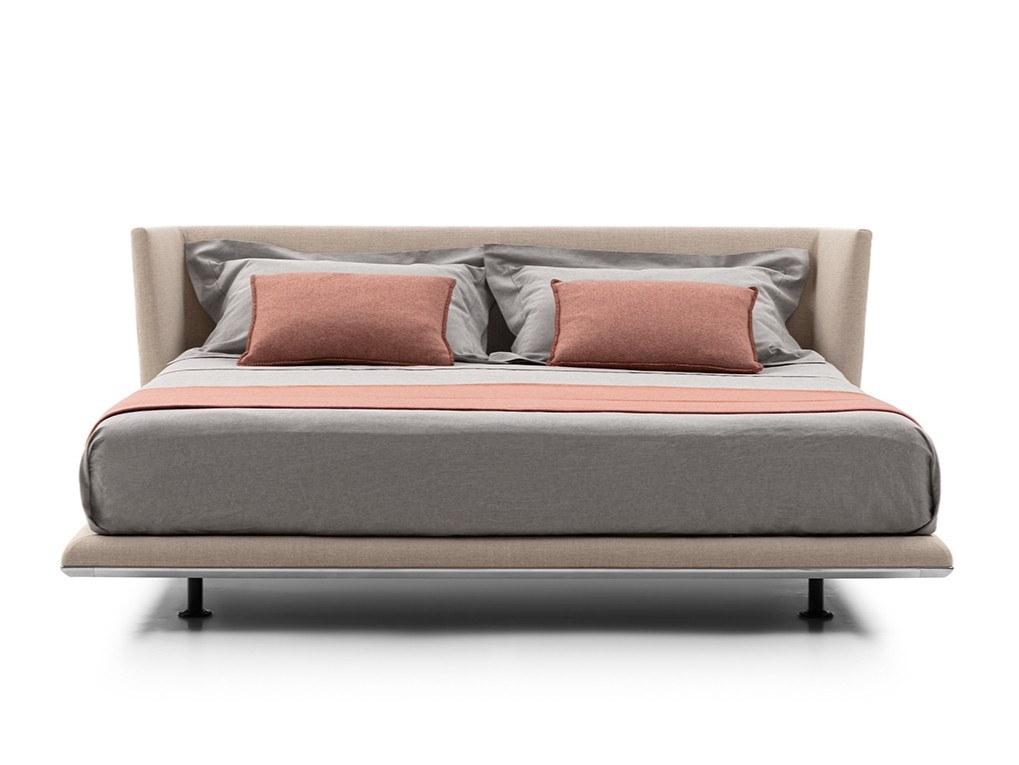 NOONU Double bed with upholstered headboard