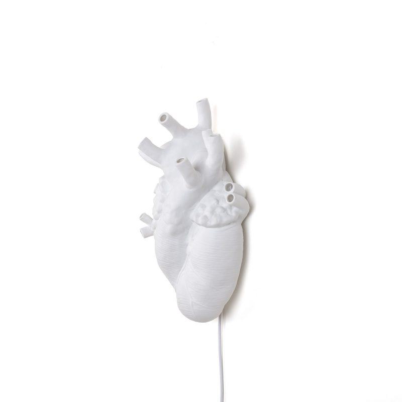 HEART LAMP Porcelain wall lamp
