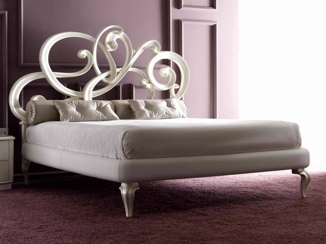 VIOLA SOFT Upholstered leather double bed