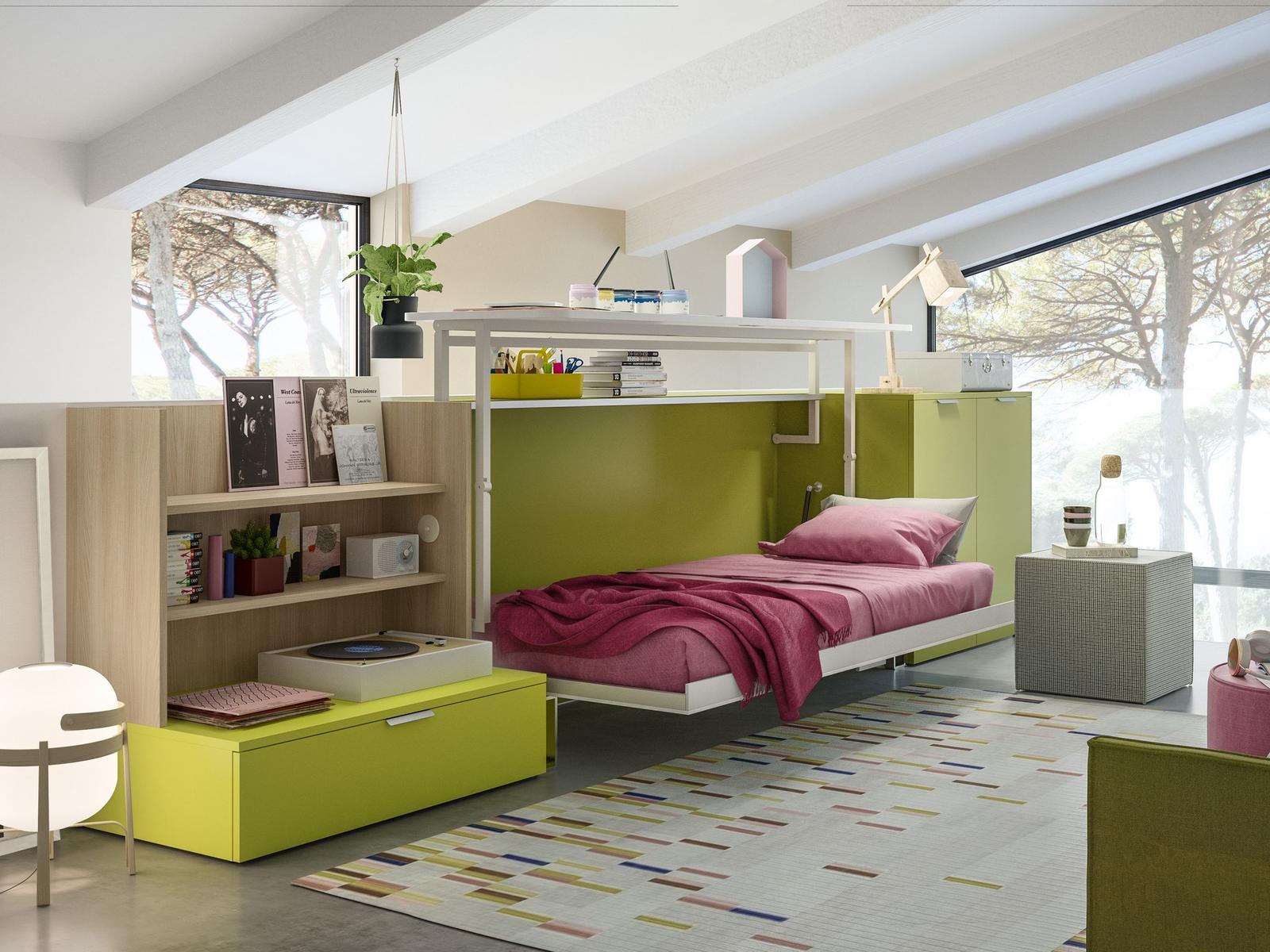 CABRIO IN Wooden bedroom set with pull-out bed