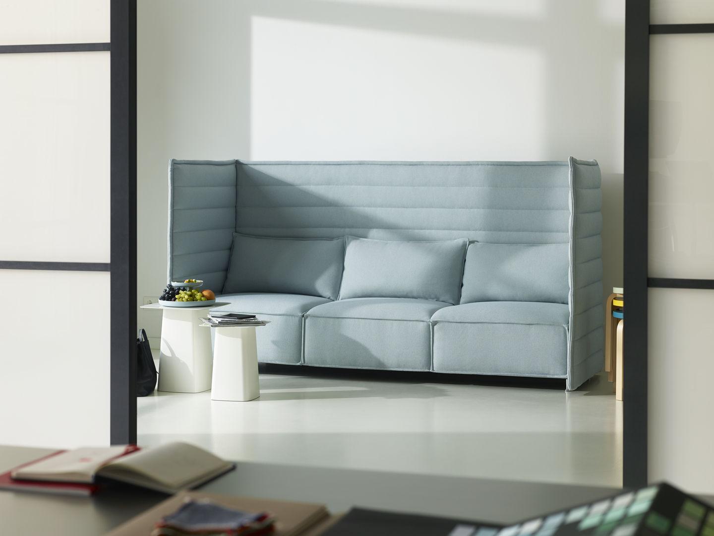 ALCOVE PLUME CONTRACT 3 seater high-back fabric sofa